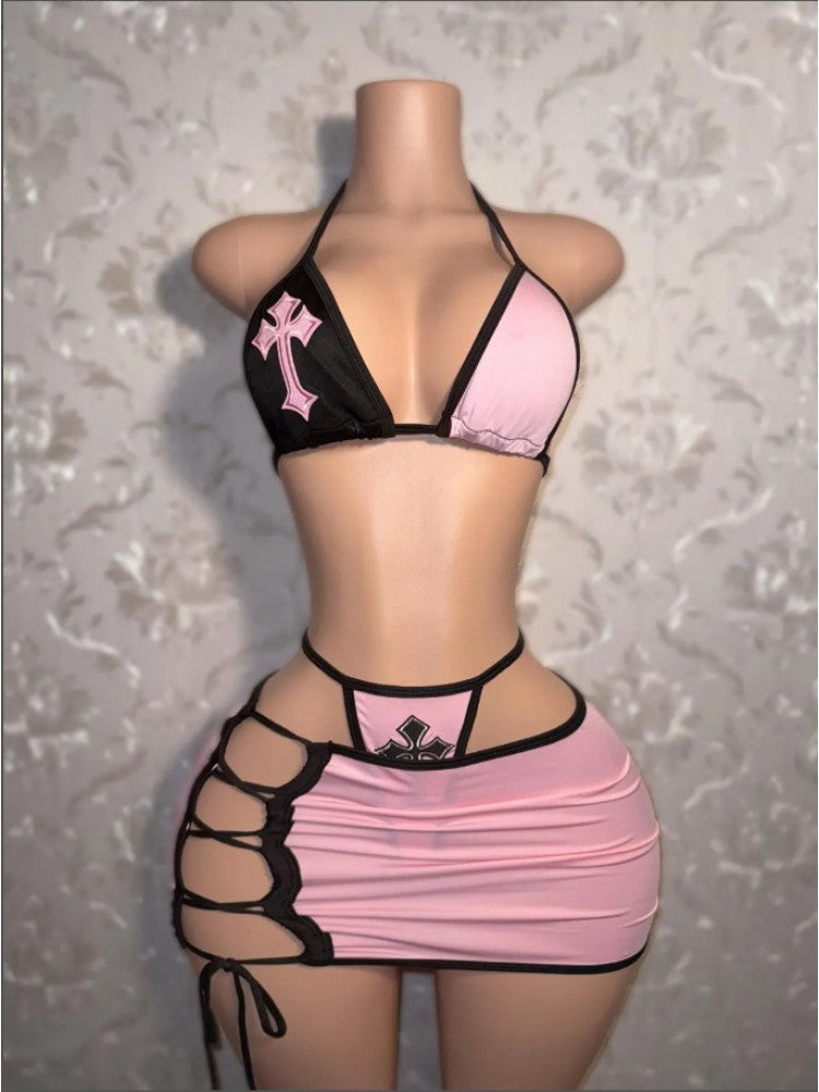 Can't Cross Me Bikini Set