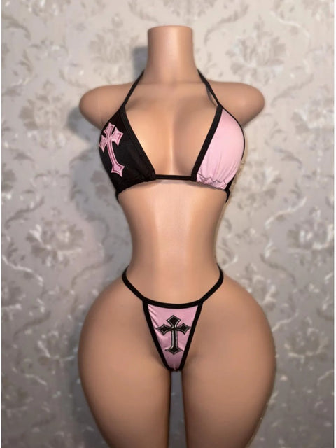Can't Cross Me Bikini Set