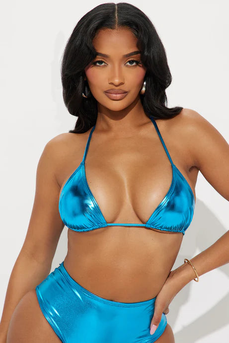 Mix and Match Mettalic Bikini Top / Bottom