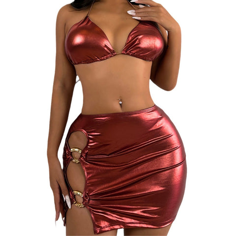 Shimmering Seaside Bikini Set