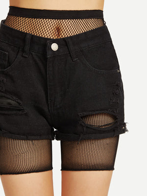 Finish the Look Mesh Biker Shorts