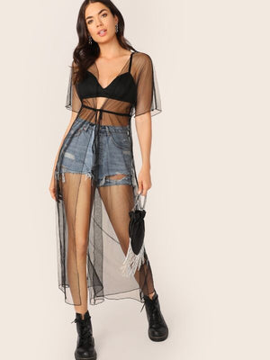 Dressed and Ready Mesh Dress