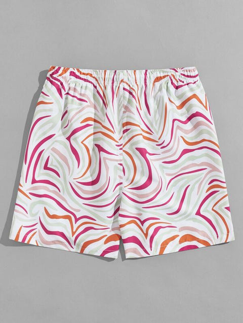 Drawing the Line Swim Trunks