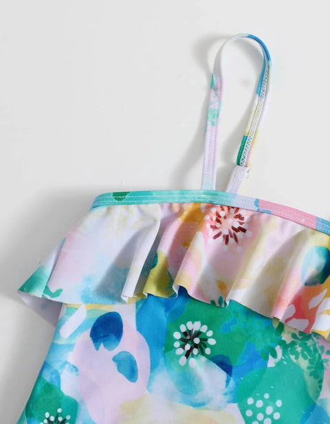 Tulle Ruffle Swimsuit