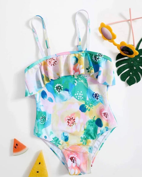 Tulle Ruffle Swimsuit