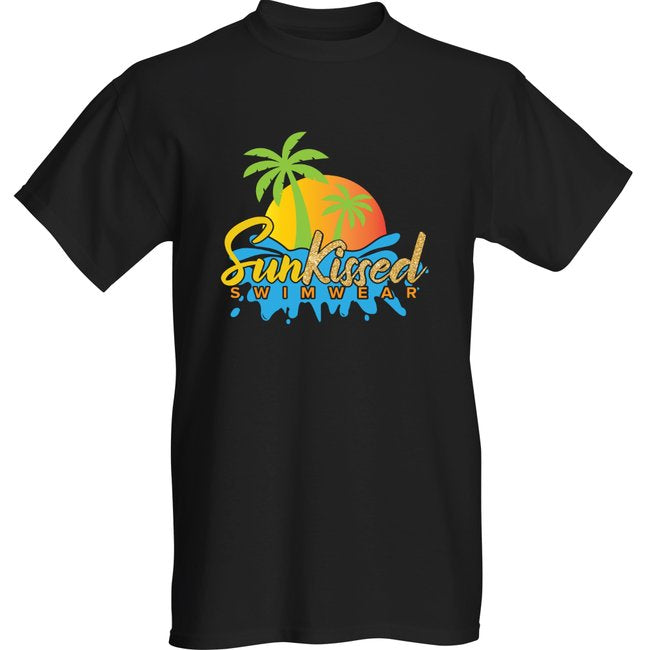 SunKissed Swimwear Men's Tee Shirt Black