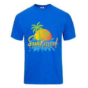 SunKissed Swimwear Men's Tee Shirt Blue