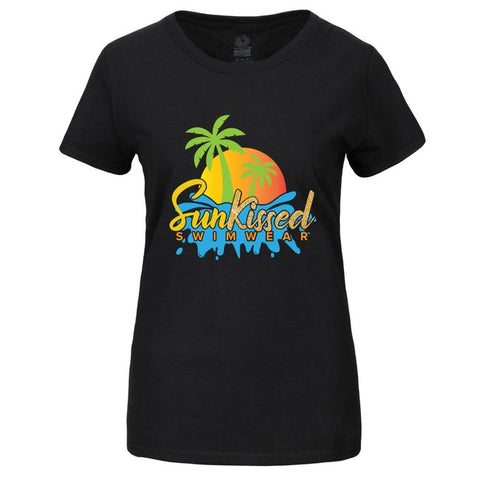 SunKissed Swimwear Women's Tee Shirt Blue