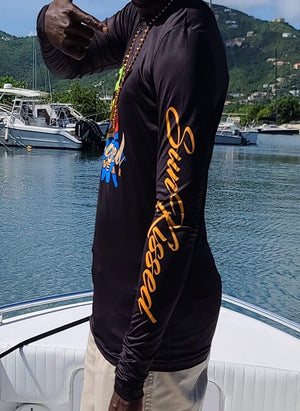 SunKissed Swimwear Rash Guards Unisex Black